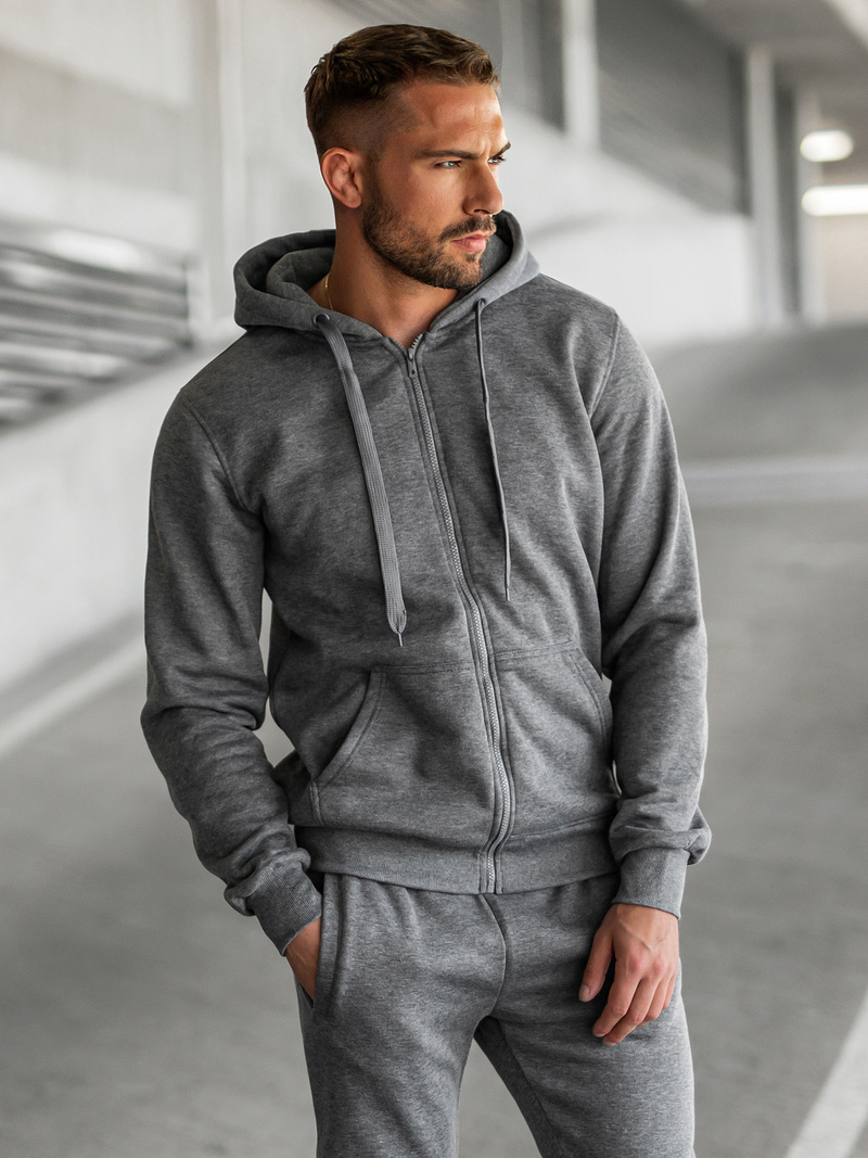 Férfi melegítő együttes grafit OZONEE JS/68C10386/5Z