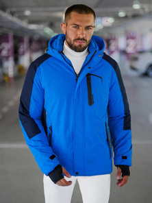 Férfi Steppelt Kabát Kék OZONEE JS/91M9905/184