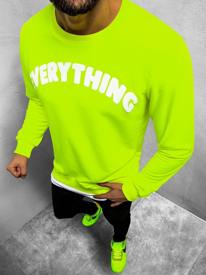 Férfi blúz Zöld neon OZONEE B/181905XZ