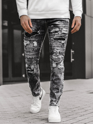 Férfi farmer nadrág Grafit OZONEEV/19194