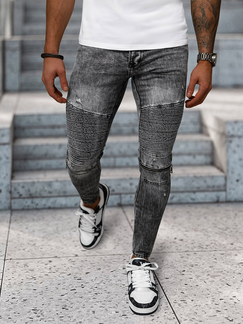 Férfi farmer nadrág fekete OZONEE NB/MP0069N