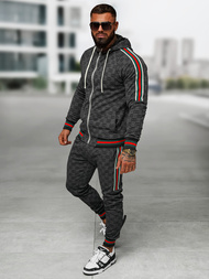 Férfi melegítő együttes fekete OZONEE O/FF5111AB