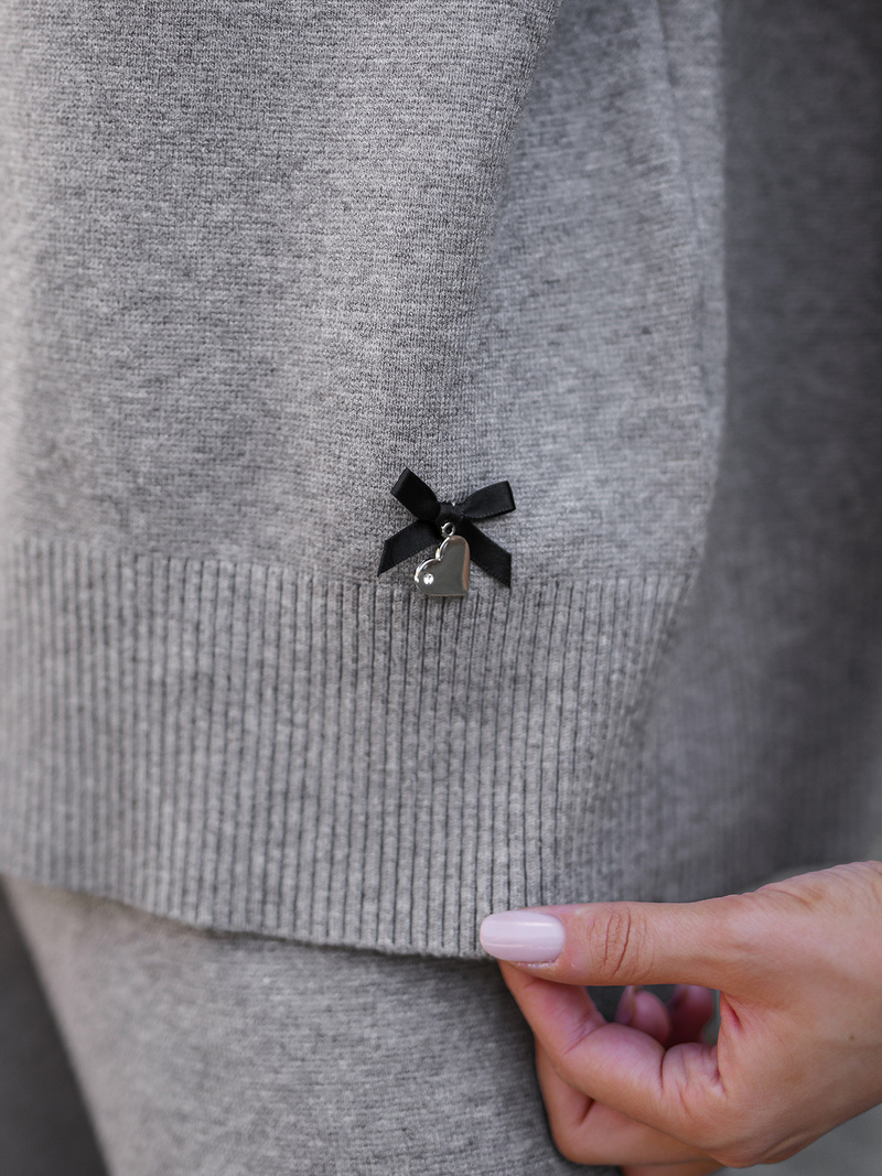 Kétrészes női tréning szett szürke OZONEE JS/53C5203/2