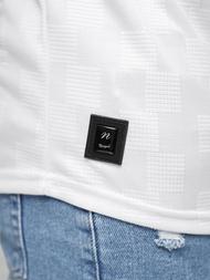 Férfi Póló Fehér OZONEE O/QS11621