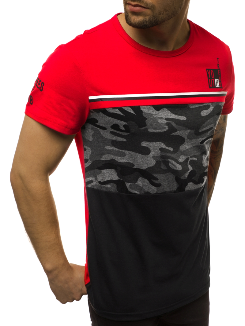 Férfi póló Piros OZONEE JS/SS10979