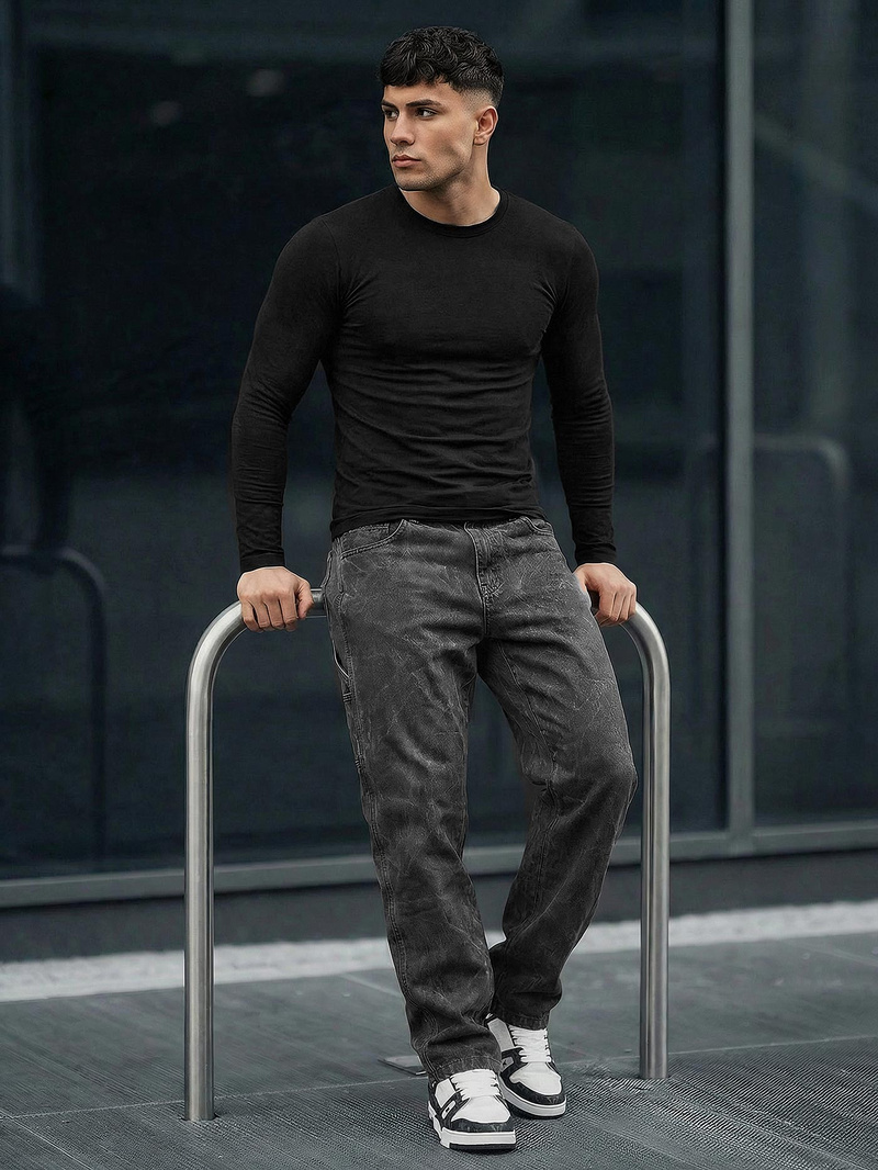 Férfi farmer nadrág grafit OZONEE O/KK2828/5Z