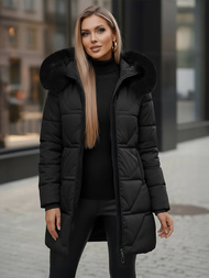 Női téli kabát fekete OZONEE JS/16M9099/392Z