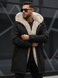 Férfi téli parka kabát fekete OZONEE JS/22M316/392Z