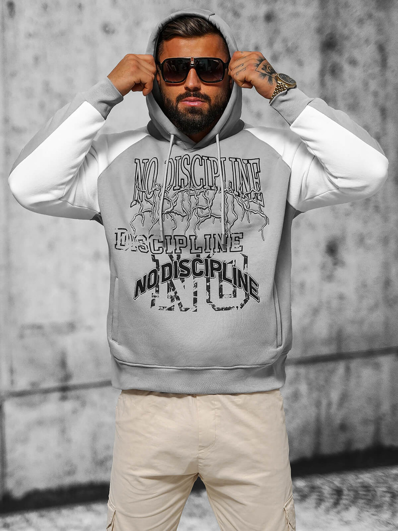 Kapucnis felső szürke OZONEE O/SWE23037