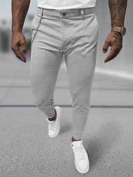 Férfi chino nadrág szürke OZONEE DJ/3300