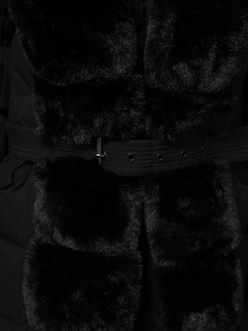 Női téli kabát fekete OZONEE JS/5M3158/392