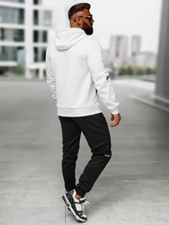 Férfi melegítő együttes fehér-fekete OZONEE O/LN11887