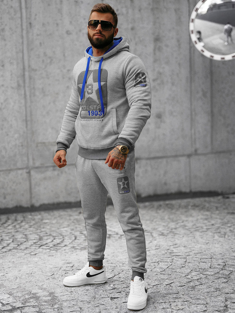 Férfi melegítő együttes szürke OZONEE JS/8C59/2