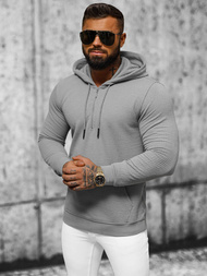 Férfi kapucnis felső szürke OZONEE O/TB2273