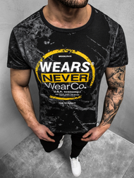 Férfi póló Fekete OZONEE JS/SS10925Z