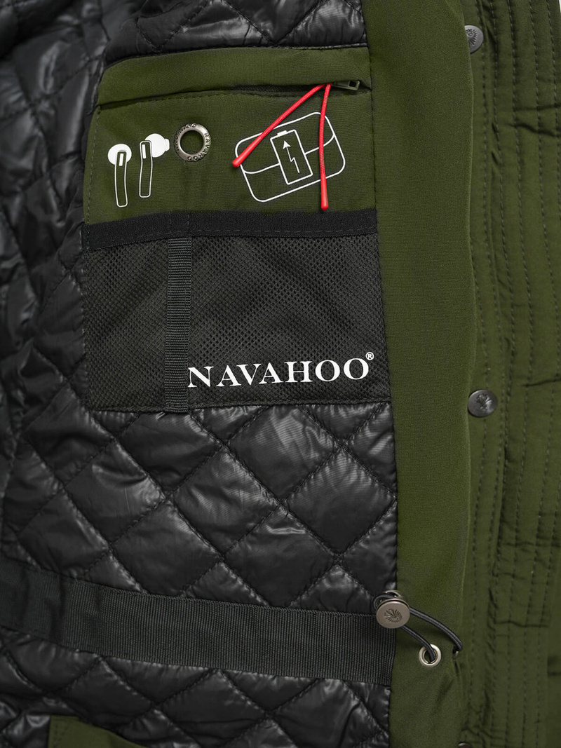 Női téli kabát khaki OZONEE O/W377