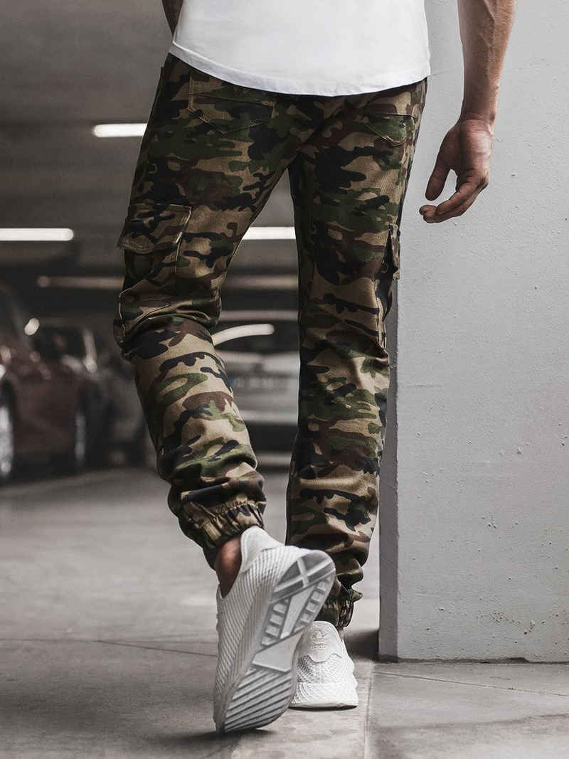 Férfi nadrág jogger Zöld OZONEE A/404