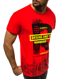 Férfi póló Piros OZONEE JS/KS1945