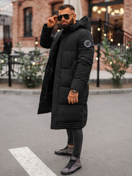 Férfi téli kabát fekete OZONEE JS/19M1290/392