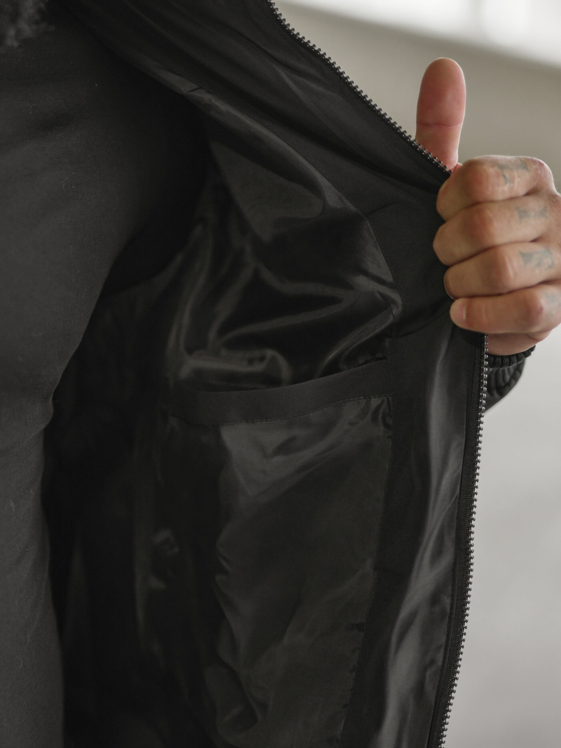 Férfi téli parka kabát fekete OZONEE JS/31M5031/392Z