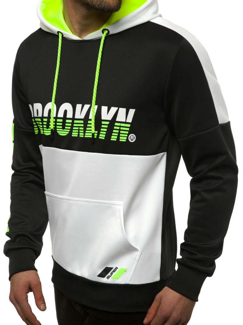 Férfi Melegítő felső Fekete-fehér OZONEE JS/DD20127