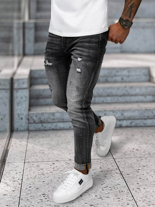 Férfi farmer nadrág fekete OZONEE NB/MP0169G