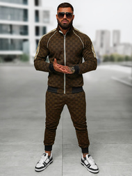 Férfi melegítő együttes sötét-bézs OZONEE O/FF5110AB