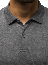 Férfi galléros póló Grafit OZONEE JS/GD01