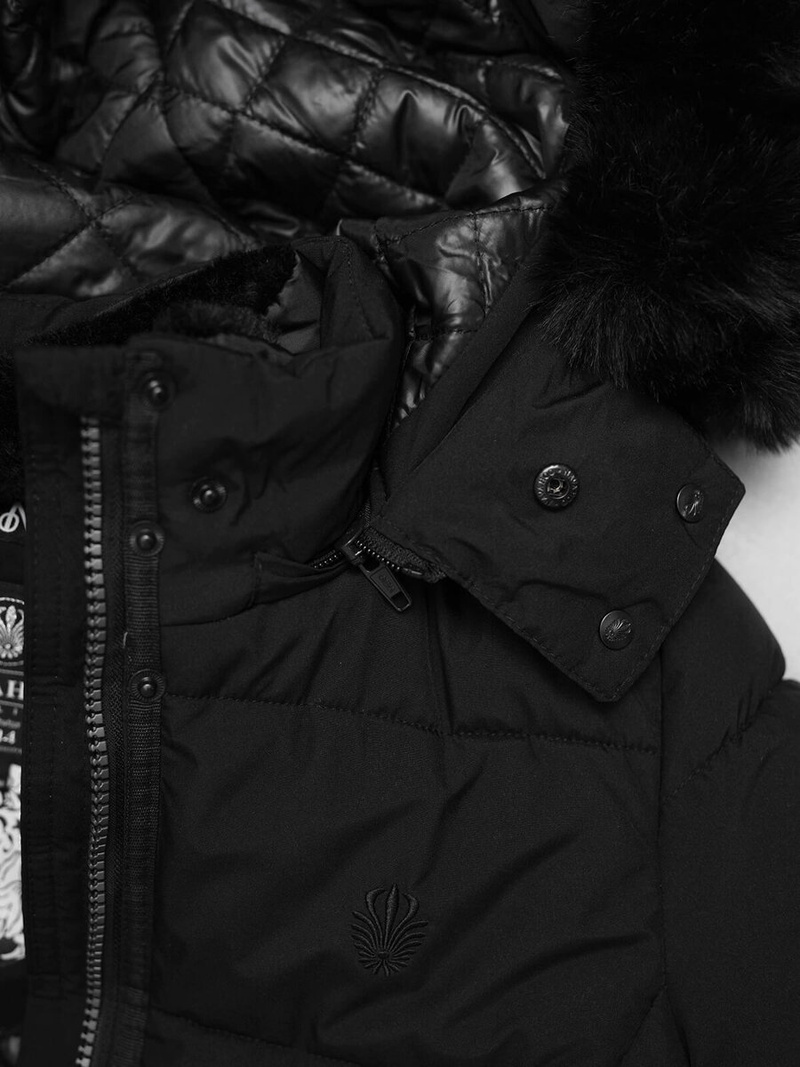 Női téli kabát fekete OZONEE O/W377Z