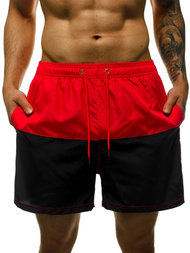 Férfi fürdőnadrág Piros-fekete OZONEE JS/YW02065