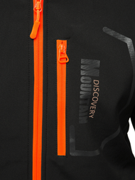 Férfi kapucnis softshell kabát fekete OZONEE JS/HH024/1B