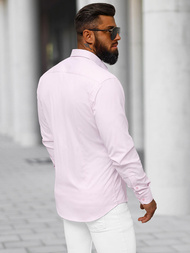 Férfi Ing Világos-Rózsaszín OZONEE O/V110