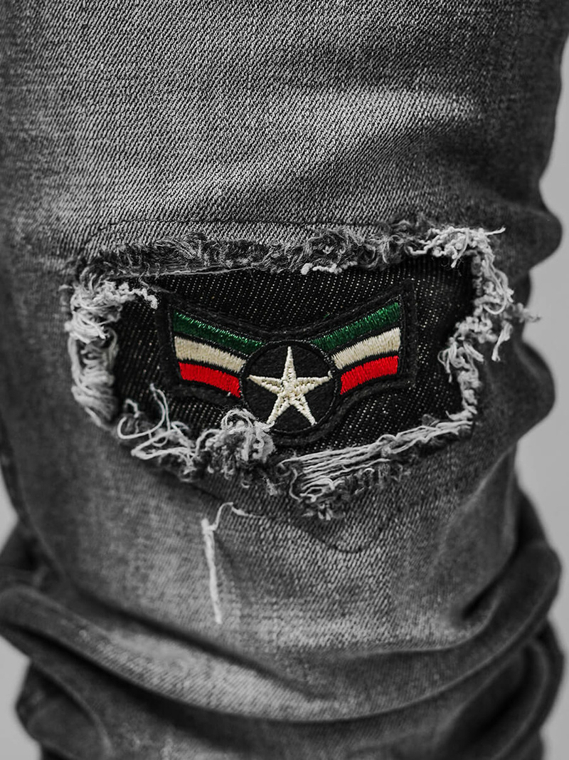 Férfi farmer nadrág szürke OZONEE NB/MP0167G