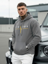 Férfi kapucnis felső grafit OZONEE JS/8B1757/5