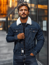 Férfi farmer dzseki SHERPA gránát OZONEE NB/MJ517BS