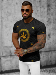 Férfi Póló Fekete OZONEE O/T130/3Z