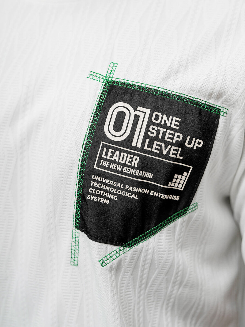 Férfi Póló Fehér OZONEE O/3C333