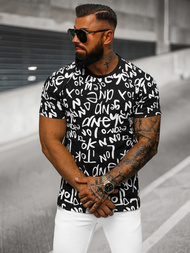 Férfi Póló Fekete OZONEE O/T1268/3