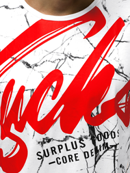 Férfi póló Fehér OZONEE JS/KS2015