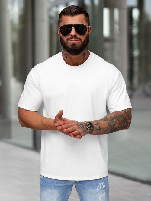 Férfi Póló Fehér OZONEE JS/67T1298/1