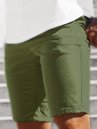 Férfi chino rövidnadrág Khaki OZONEE JB/JP1142