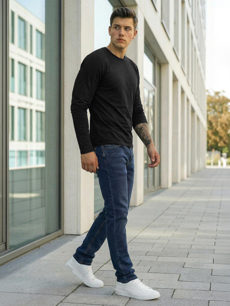 Férfi farmer nadrág sötét-kék OZONEE DO/4048/2Z