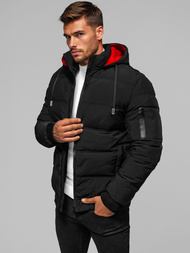 Férfi kabát fekete OZONEE JS/31M5003/B