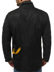 Férfi átmeneti kabát fekete OZONEE O/99237