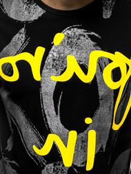 Férfi póló Fekete OZONEE JS/KS1985Z