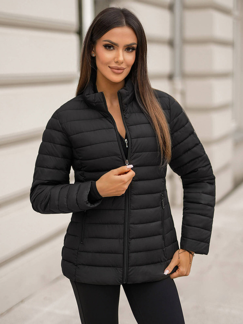 Női kabát fekete OZONEE JS/16M9109/392Z