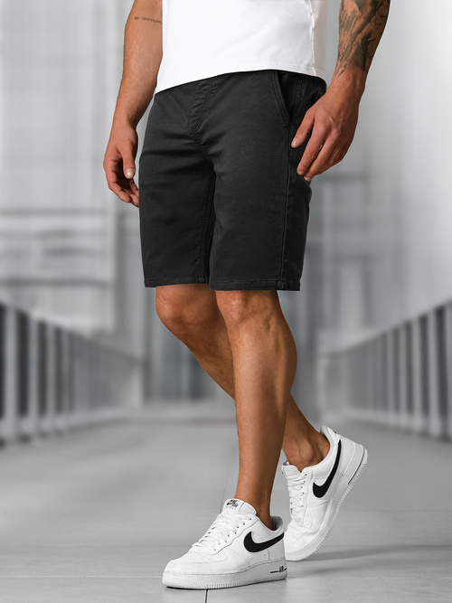 Férfi Chino Rövidnadrág Fekete OZONEE NB/MP0266NZ