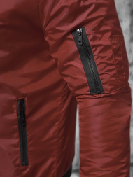 Férfi bomber dzseki bordó OZONEE JS/AK95Z