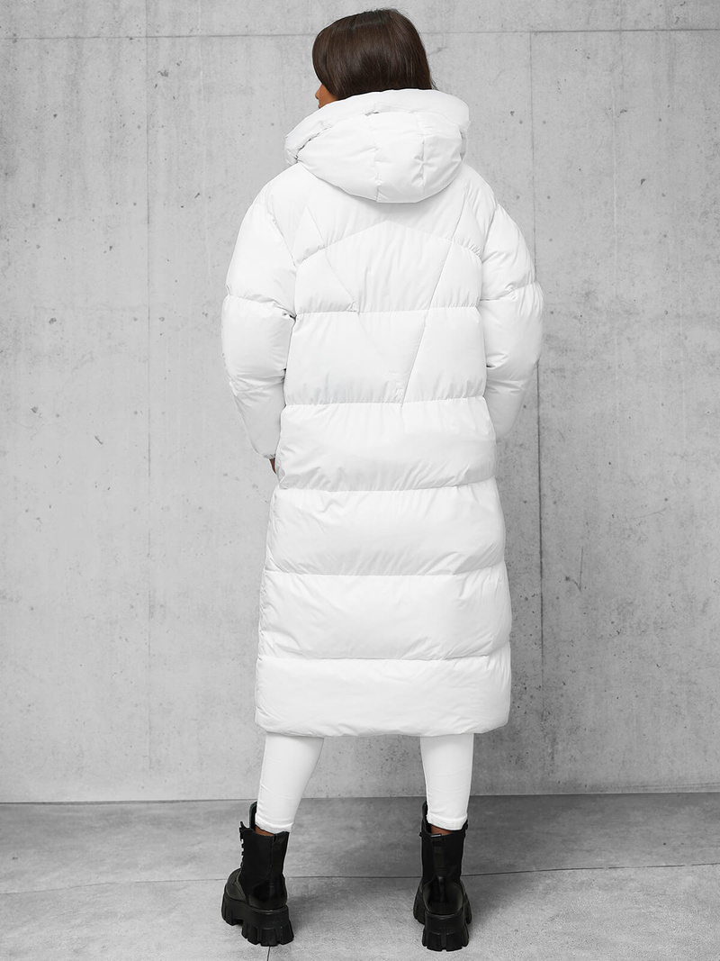 Női téli kabát fehér OZONEE JS/5M3163/281Z