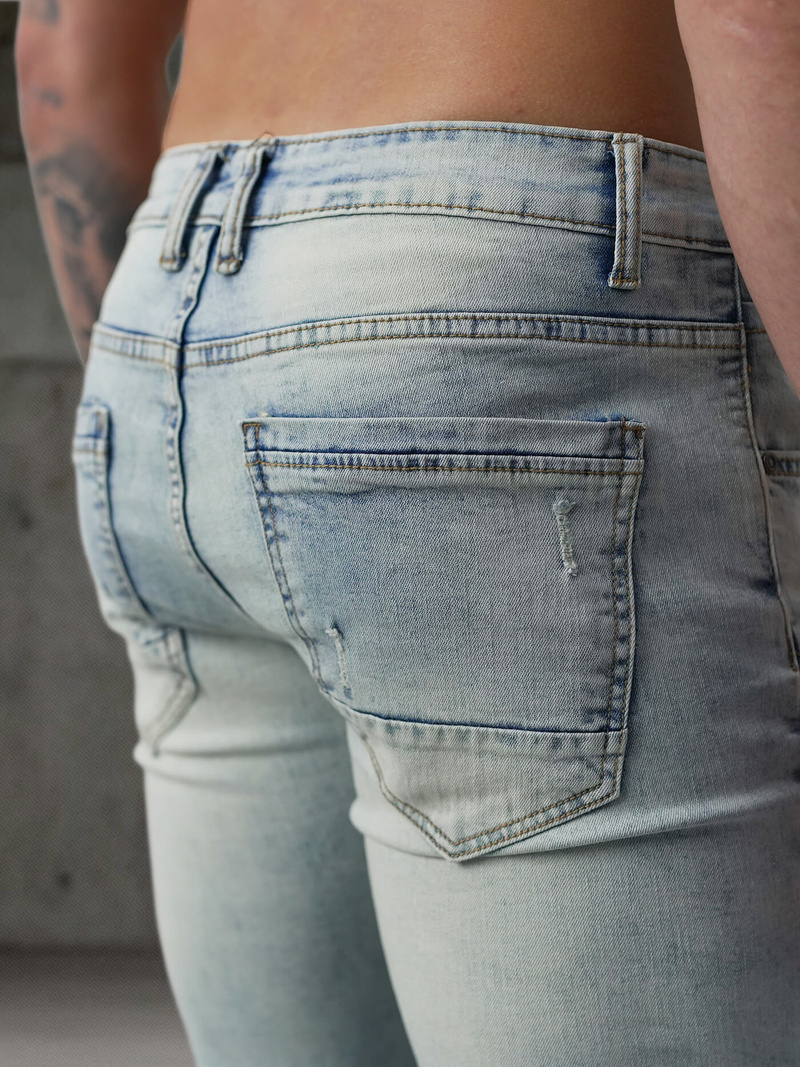 Férfi farmer nadrág Világos-Kék OZONEE O/EM8889